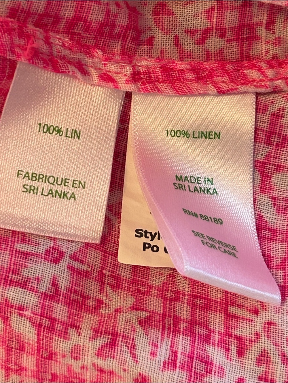 Lilly Pulitzer Bright Pink Printed Button-Down Women's Shirt - Picture 6 of 7